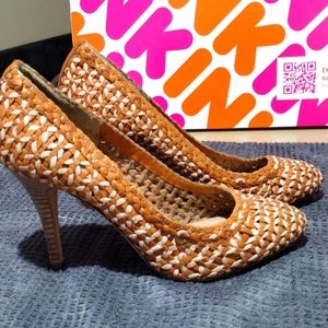 J.Crew woven leather pumps